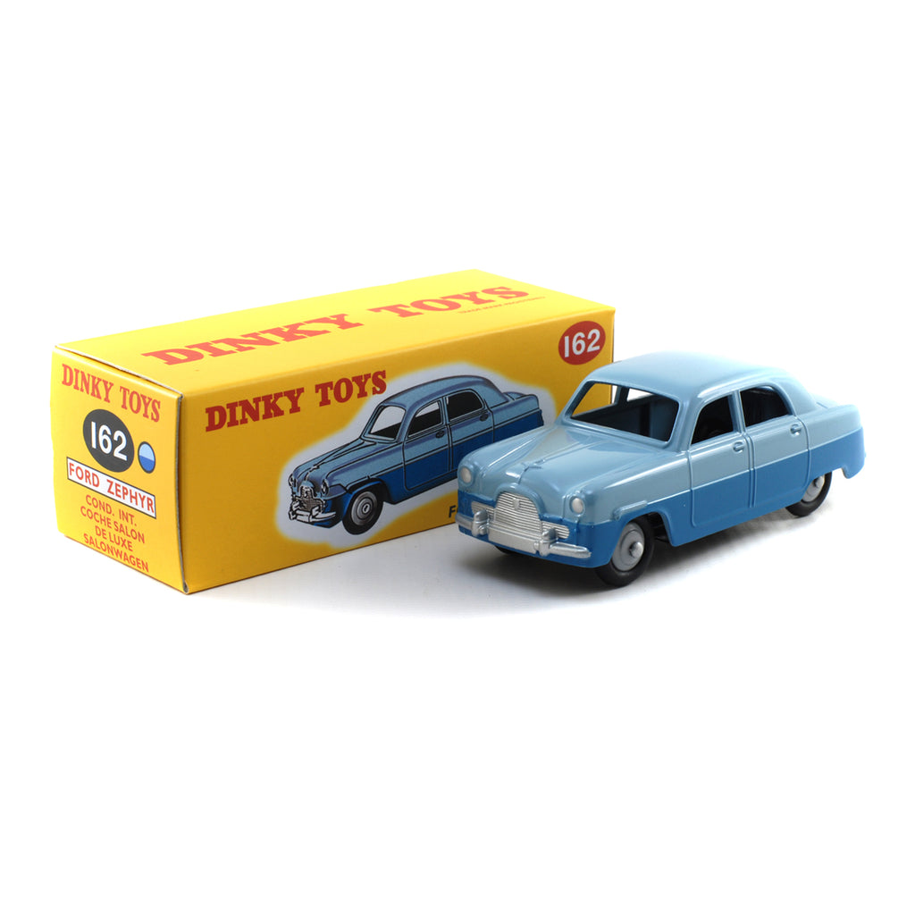Atlas French Dinky Toys 162 Ford Zephyr Saloon Road Car BLUE