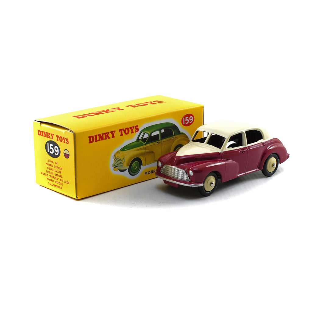 Atlas French Dinky Toys 159 Morris Oxford Saloon Road Car CERISE & CREAM