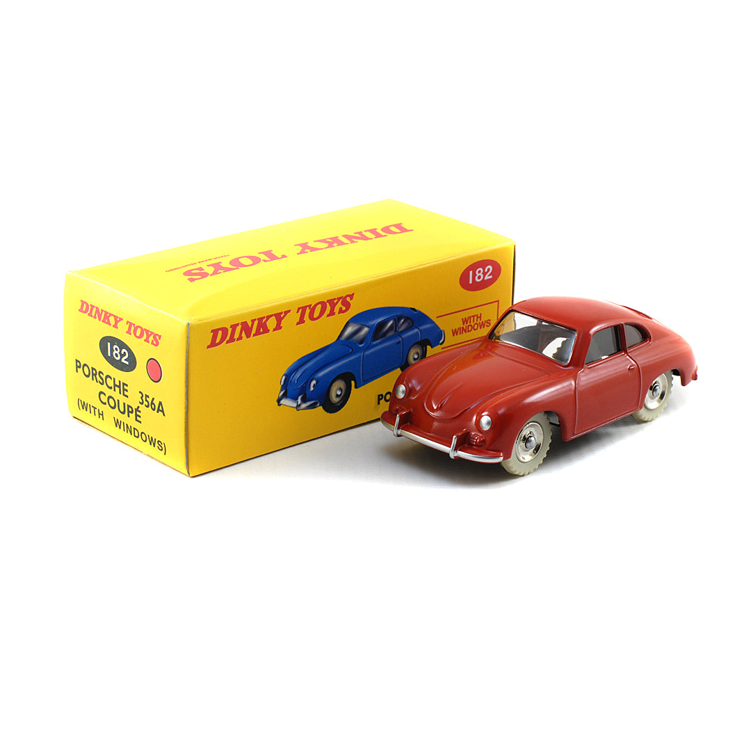 Atlas French Dinky Toys 182 Porsche 356A Coupe Road Car RED