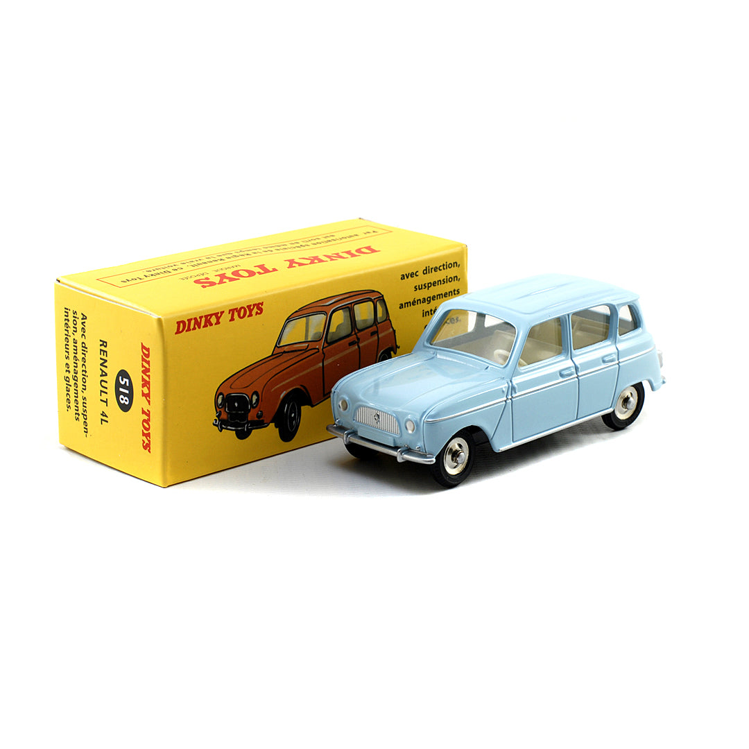 Atlas French Dinky Toys 518 Renault 4L Road Car LIGHT BLUE