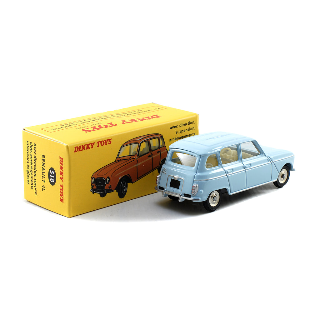 Atlas French Dinky Toys 518 Renault 4L Road Car LIGHT BLUE