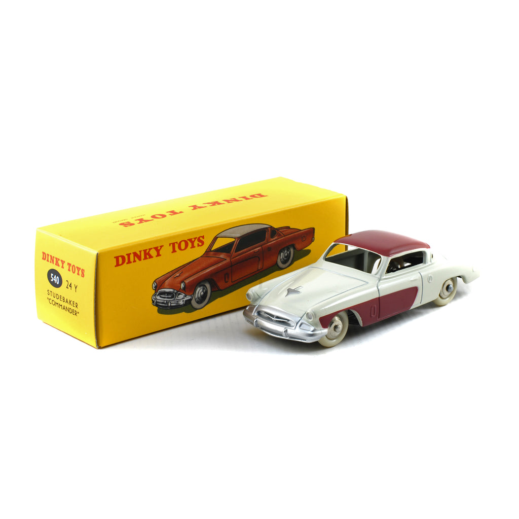Atlas French Dinky Toys 540 Studebaker Commander Car CREAM & BURGUNDY