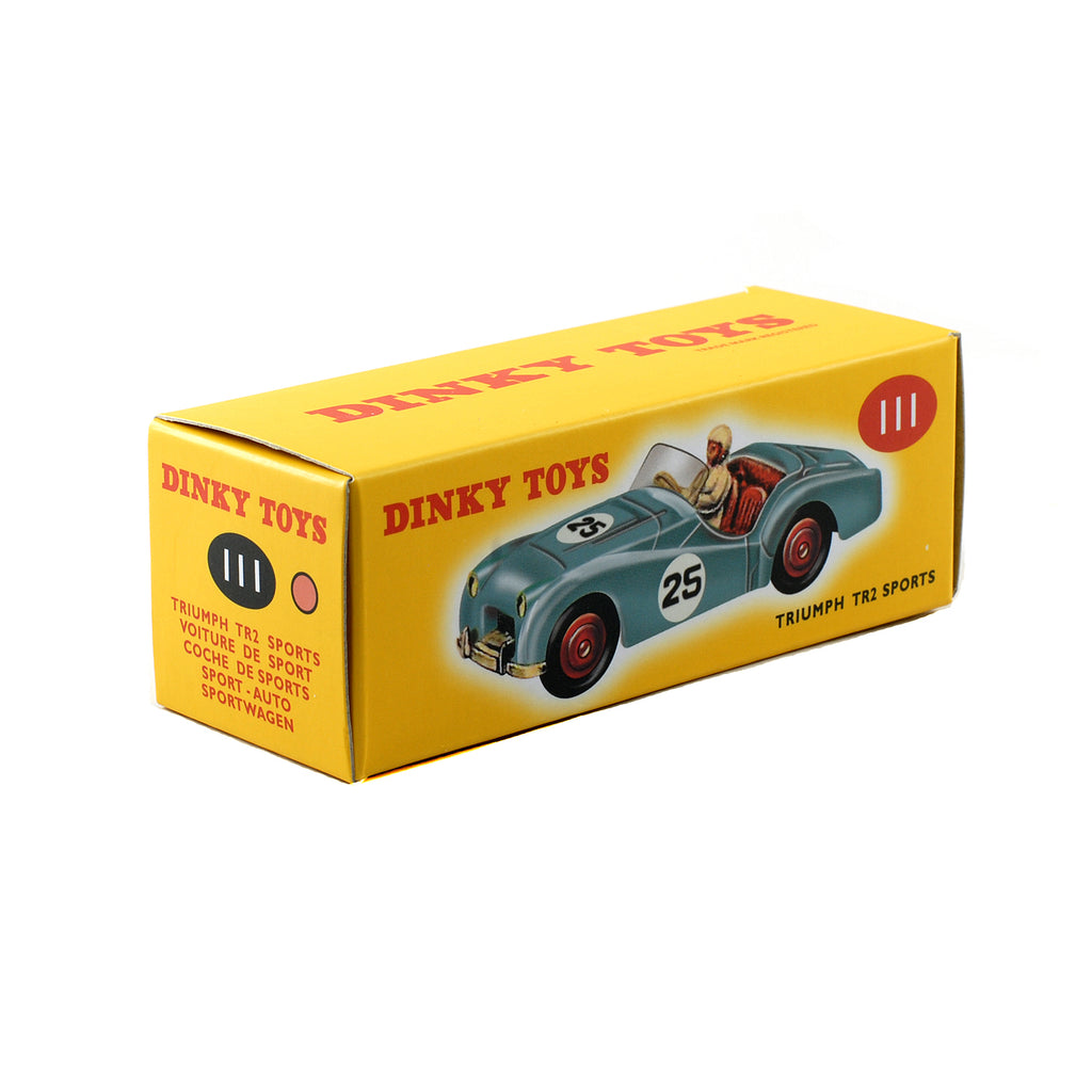 Atlas French Dinky Toys 111 Triumph TR2 Sports #29 Racing Car PINK