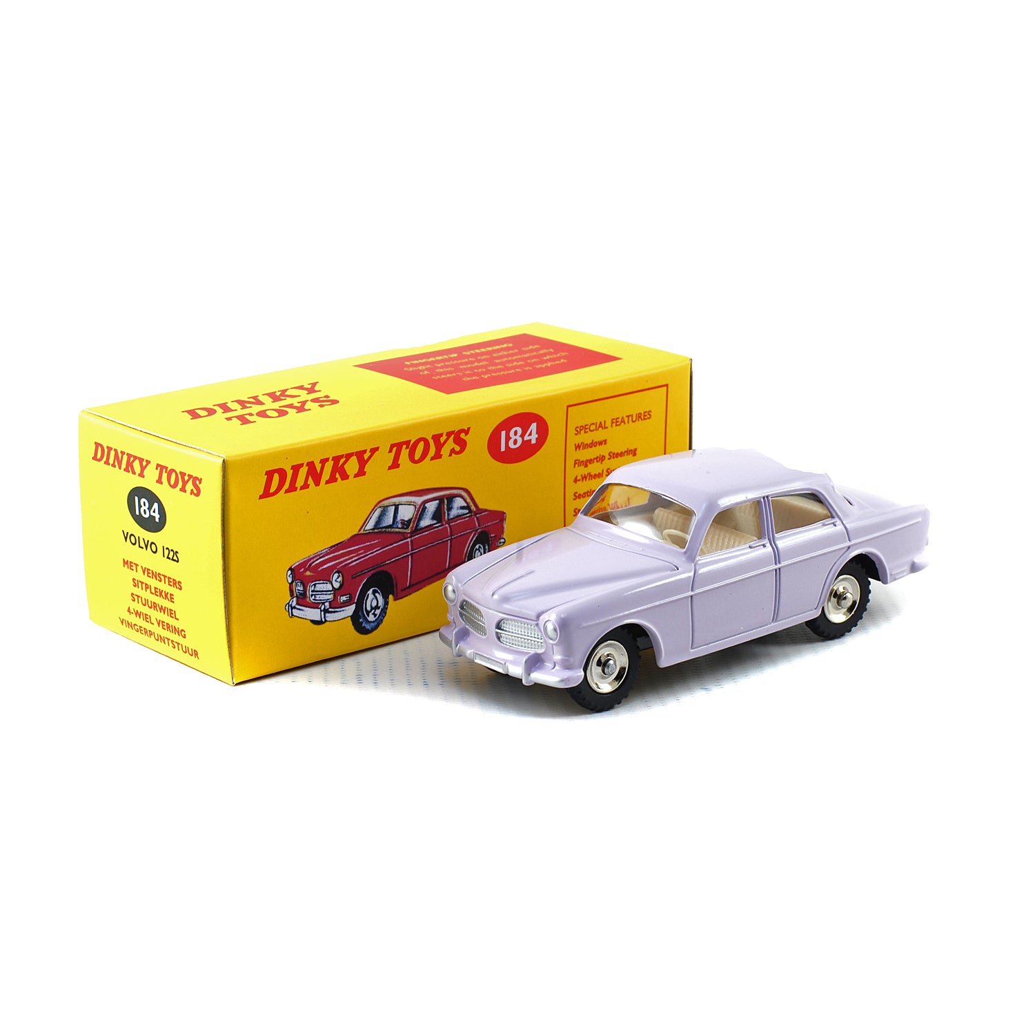 Atlas French Dinky Toys 183 Volvo 122S Road Car LILAC
