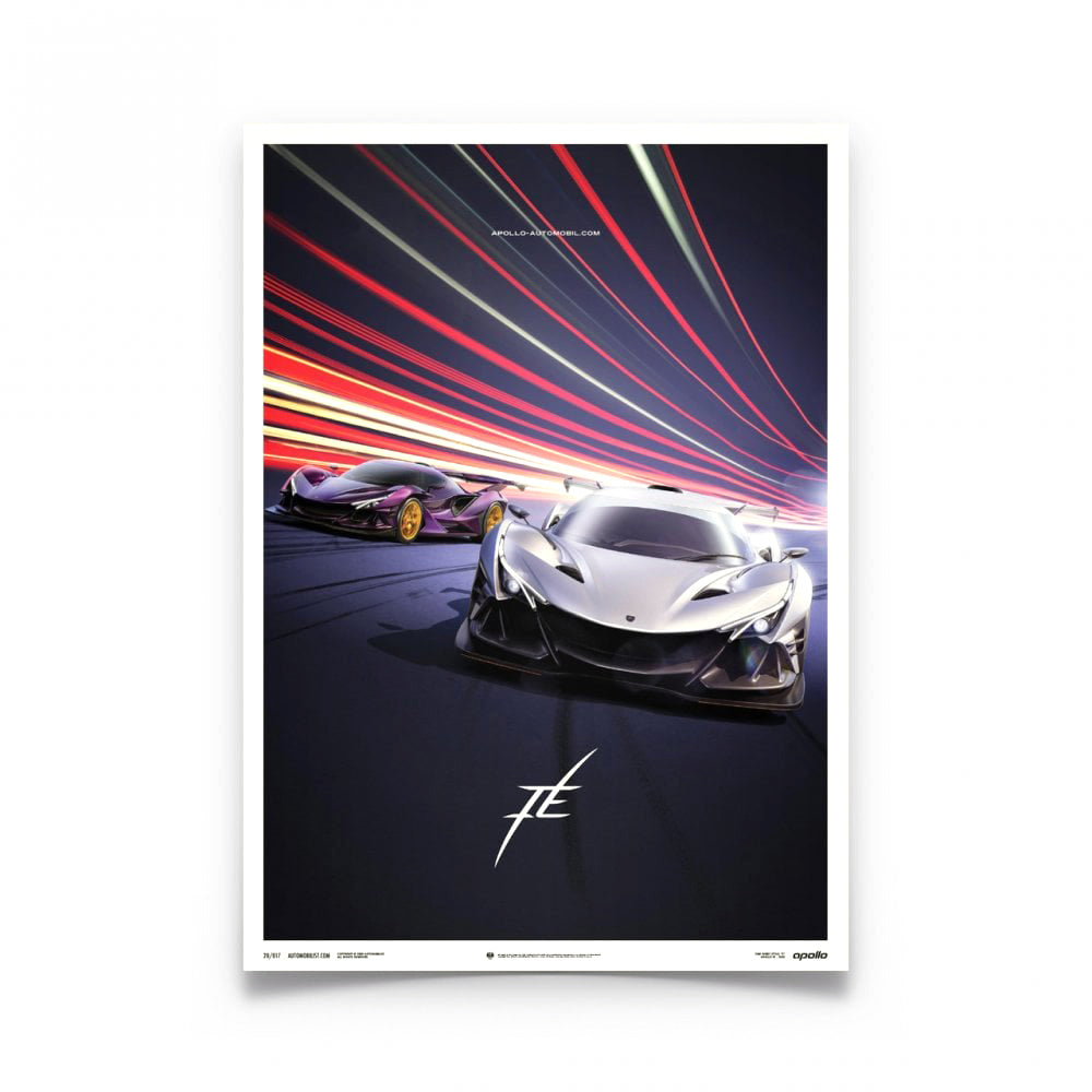 Automobilist Apollo IE Duo Performance Cars Poster 50 x 70cm