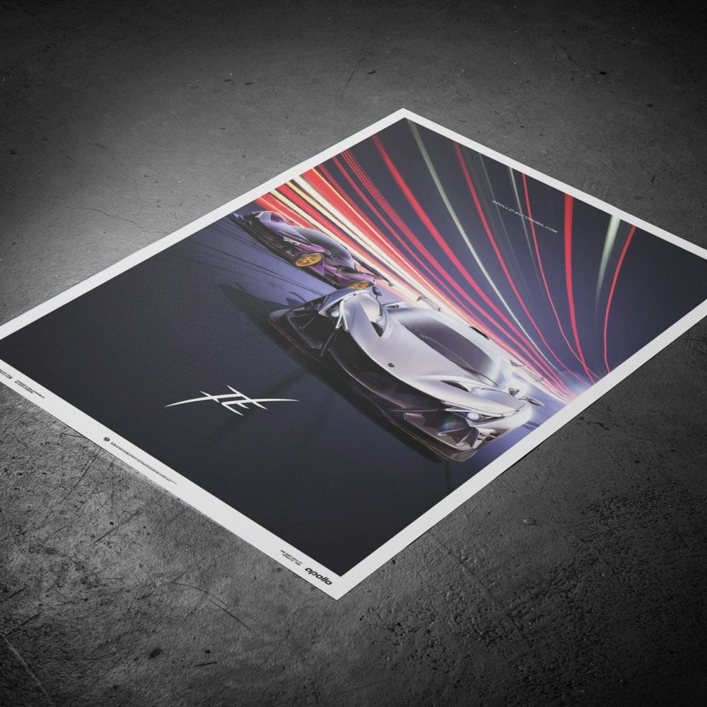 Automobilist Apollo IE Duo Performance Cars Poster 50 x 70cm