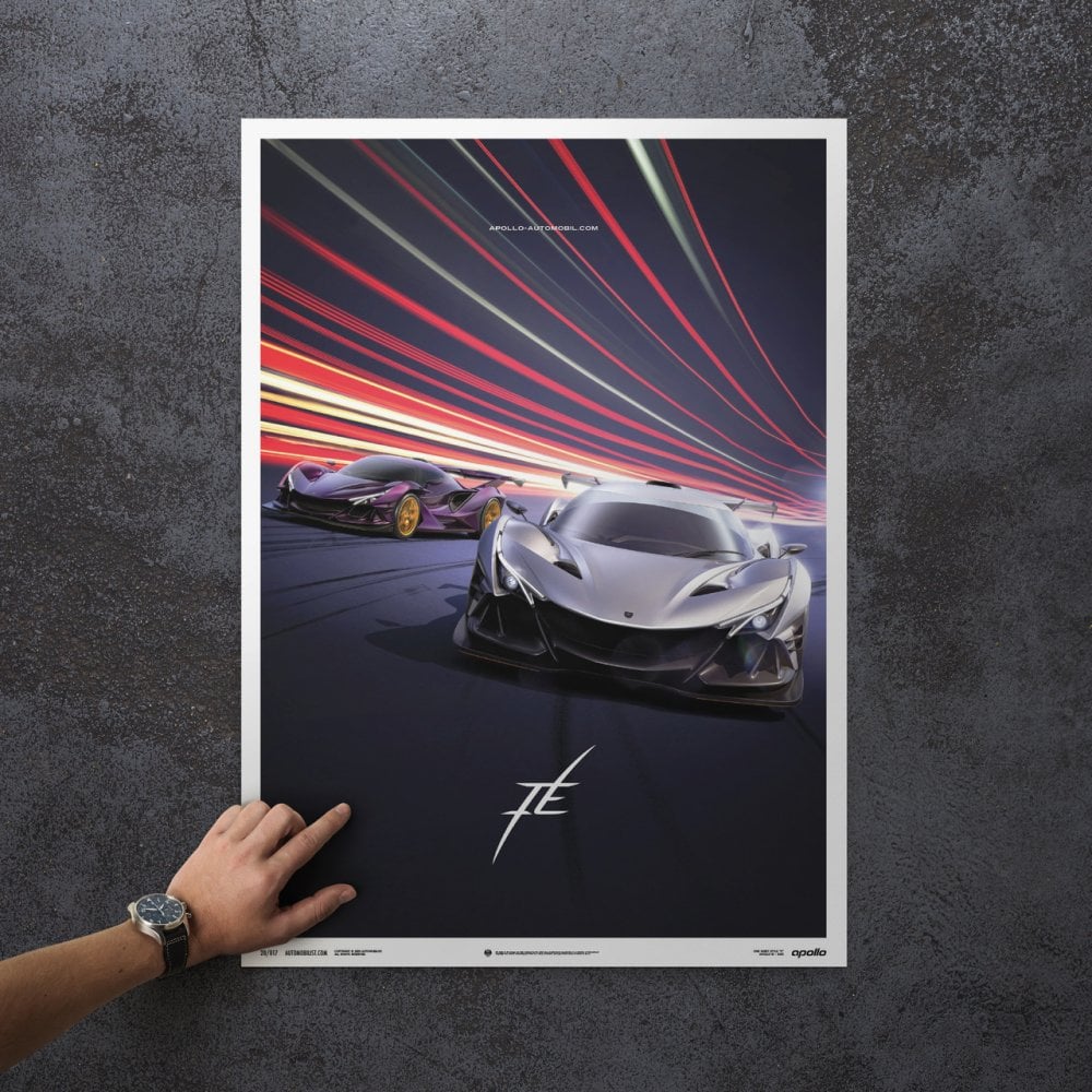 Automobilist Apollo IE Duo Performance Cars Poster 50 x 70cm