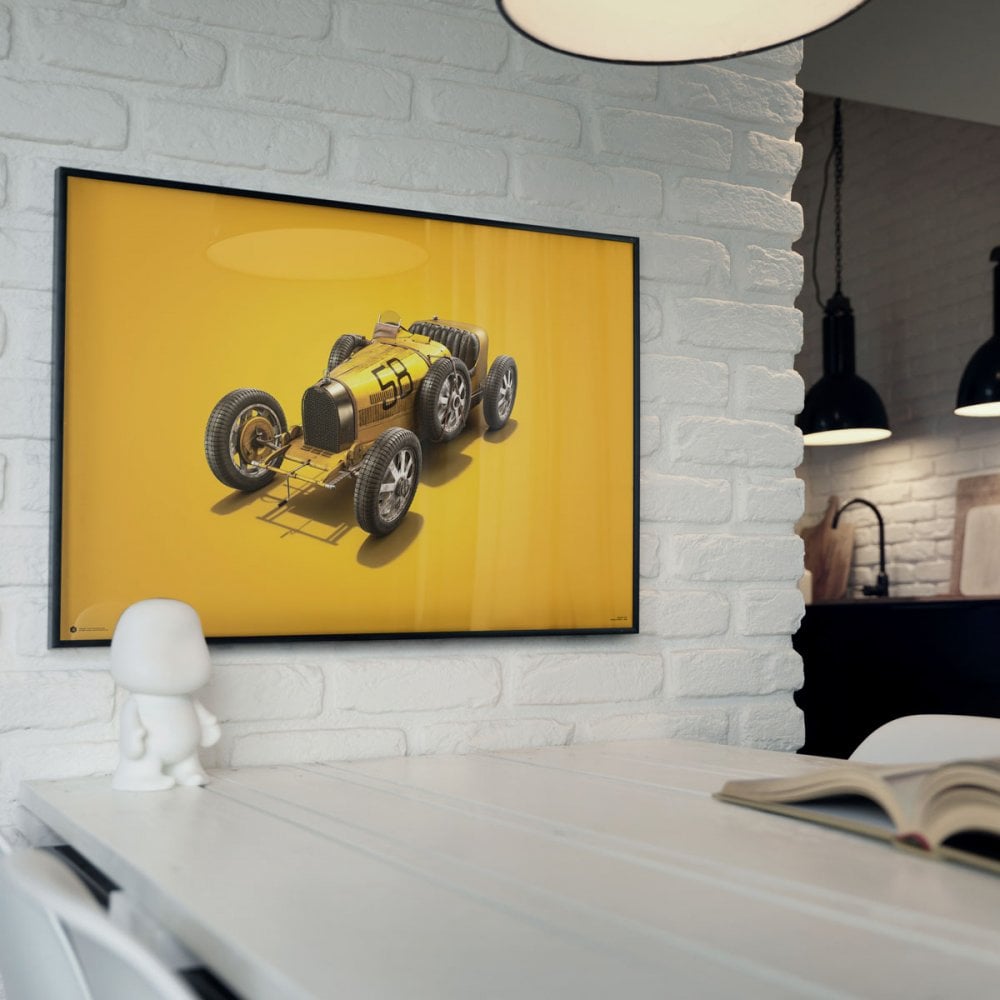 Automobilist Bugatti T35 Targa Florio Colours Of Speed Poster 50x70cm
