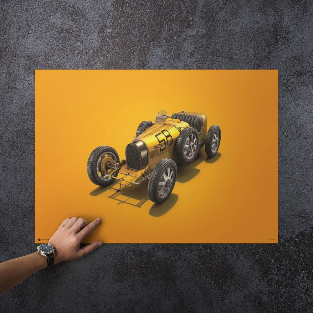 Automobilist Bugatti T35 Targa Florio Colours Of Speed Poster 50x70cm