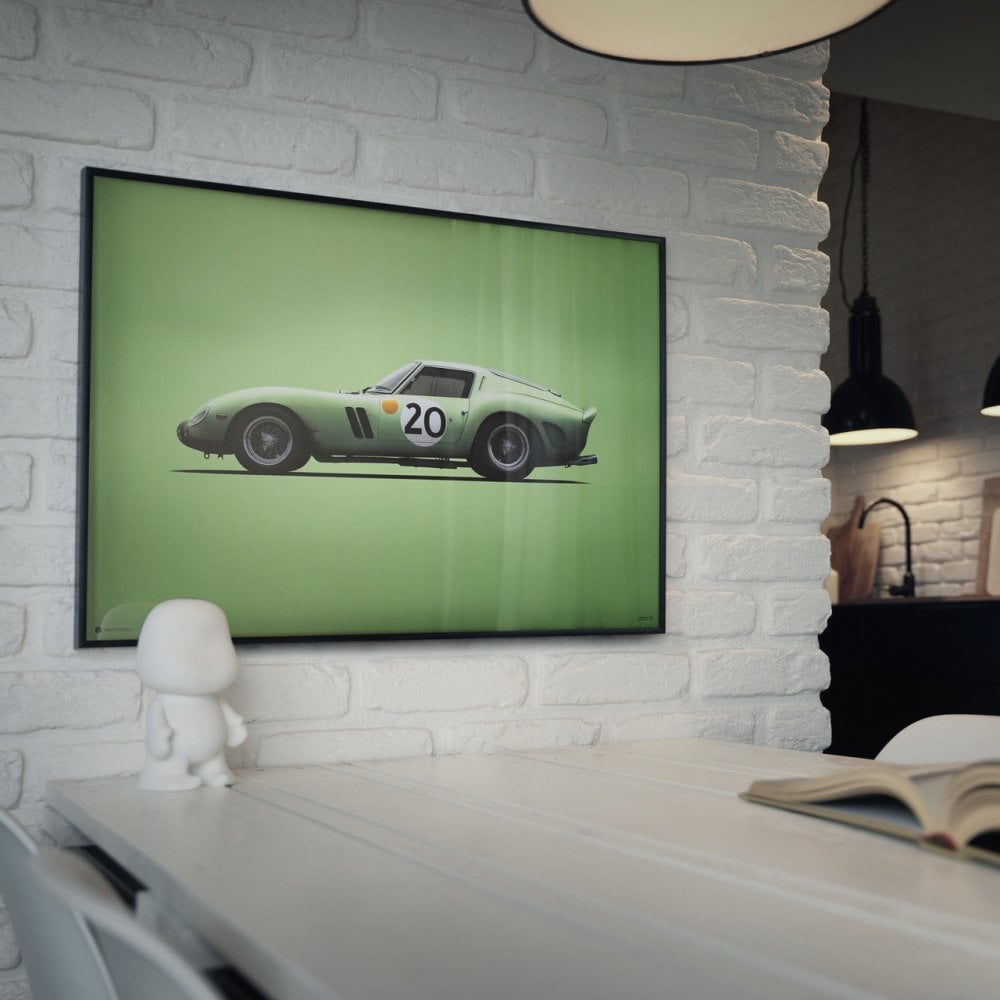 Automobilist Ferrari 250 GTO Green LM Colours Of Speed Poster 50x70cm