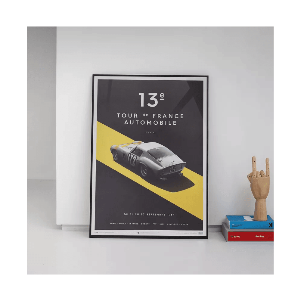 Automobilist Ferrari 250 GTO #172 Tour De France 1964 Poster 50 x 70cm