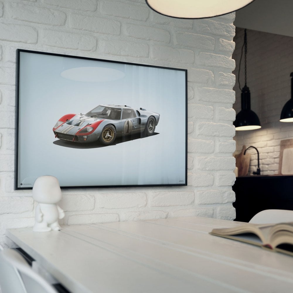 Automobilist Ford GT40 Le Mans 1966 Colours Of Speed Poster 50x70cm