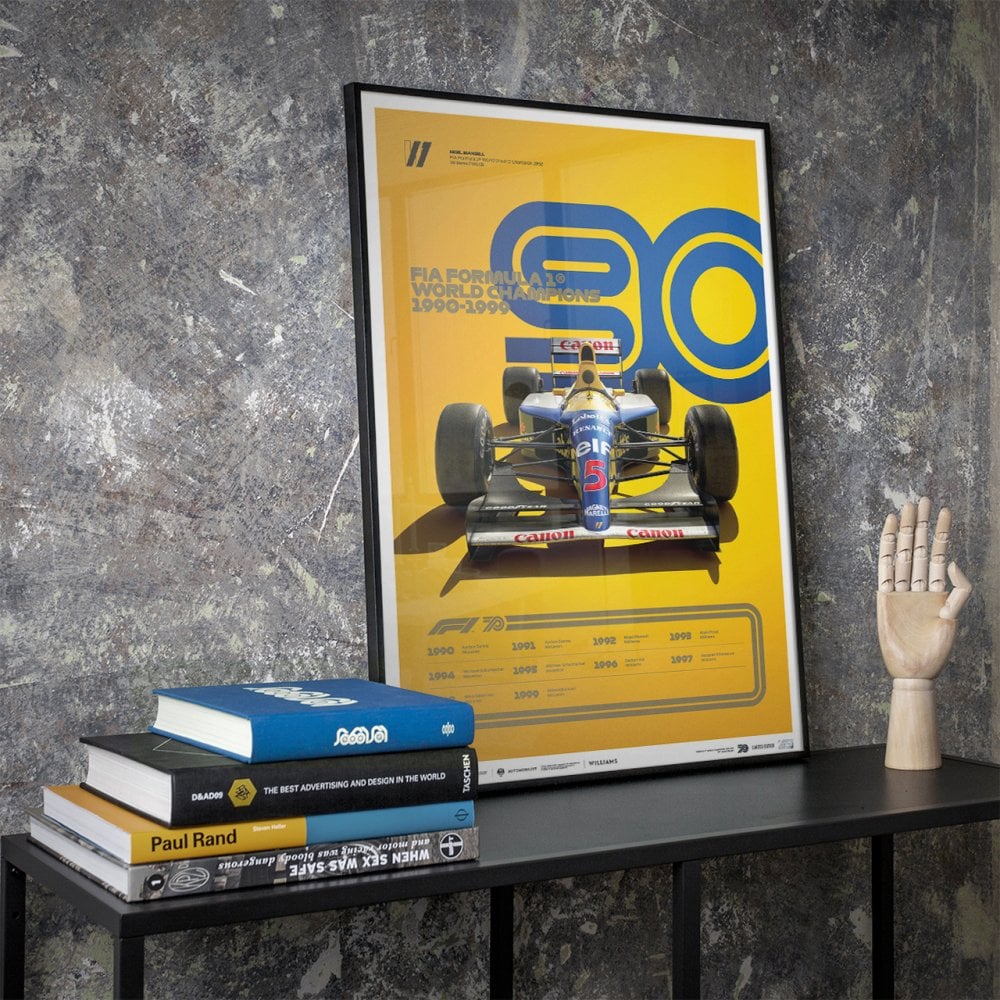 Automobilist Formula 1 Decades 1990's Williams Poster 50x70cm