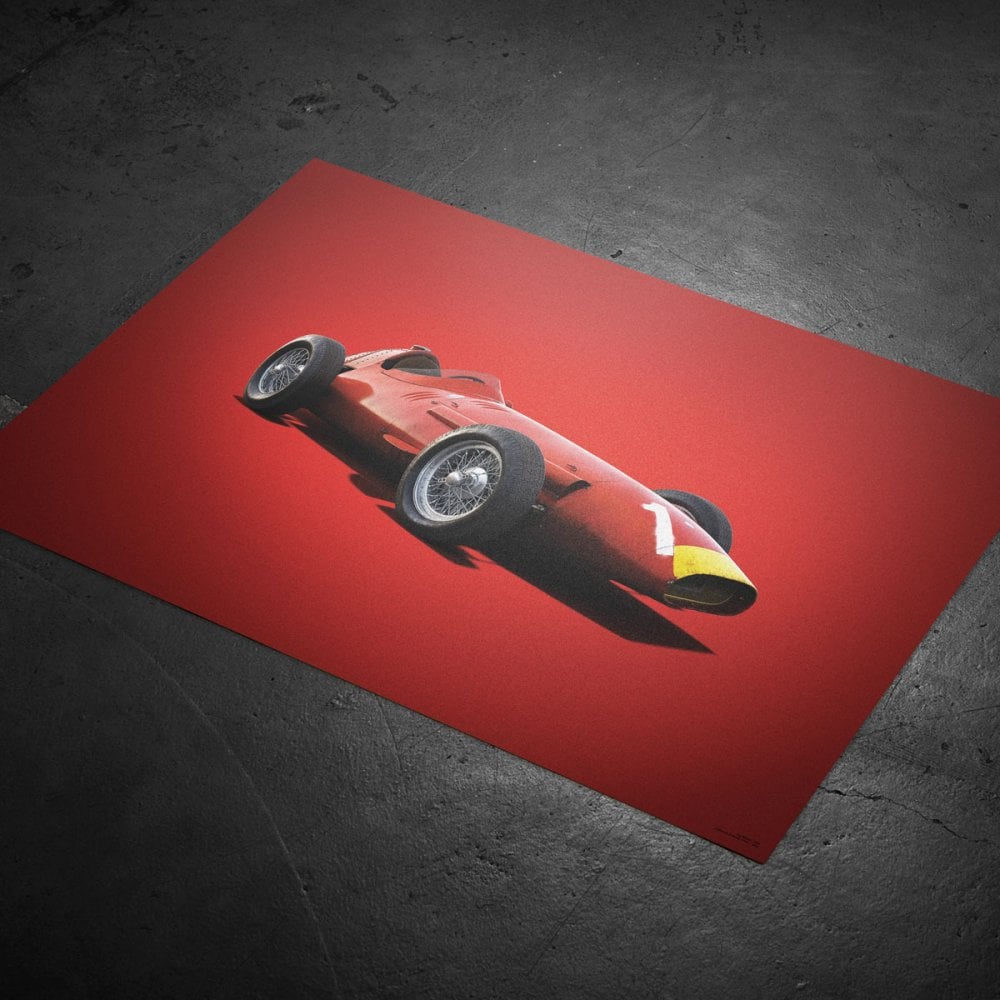 Automobilist Maserati 250F Fangio 1957 Colours Of Speed Poster 50x70cm