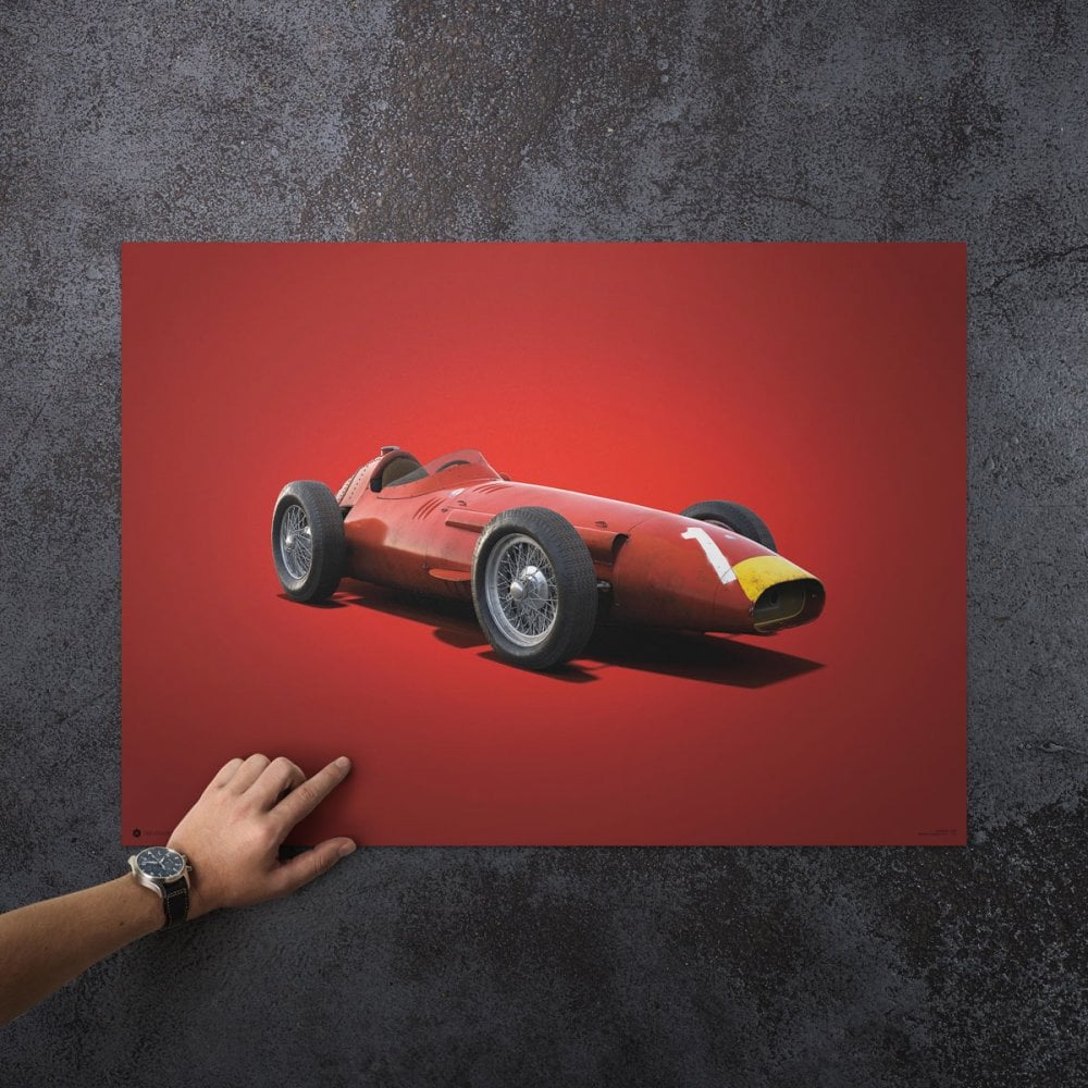 Automobilist Maserati 250F Fangio 1957 Colours Of Speed Poster 50x70cm
