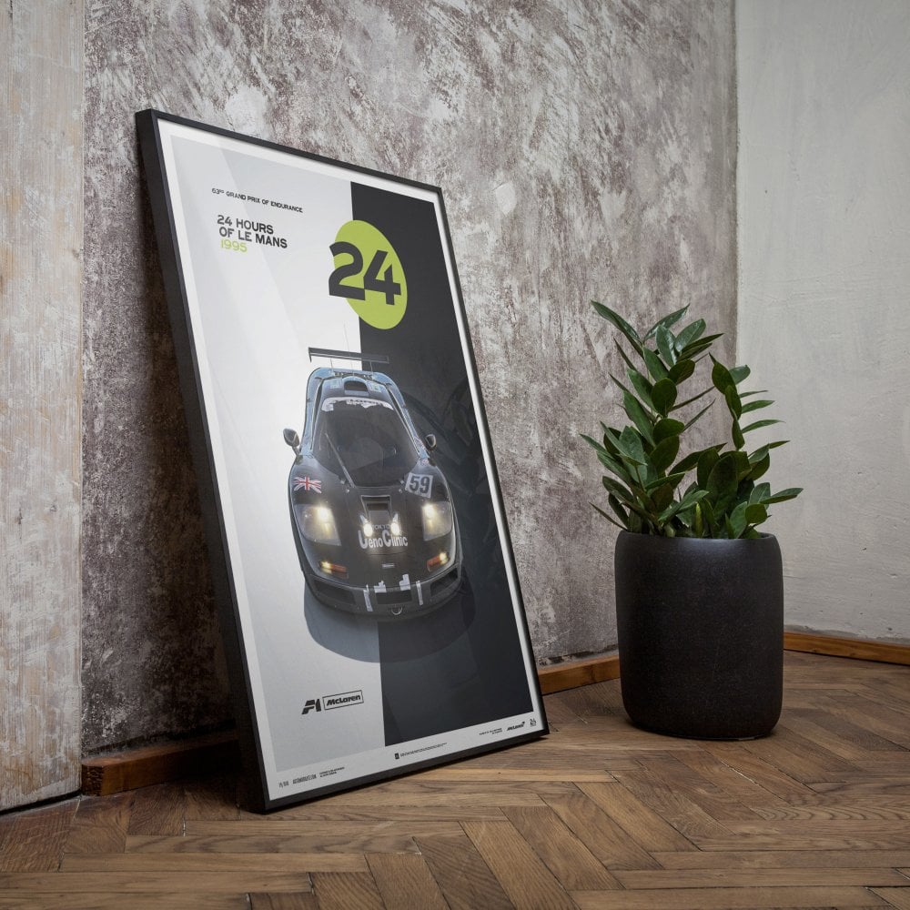 Automobilist McLaren F1 GTR #59 Le Mans 1995 Day & Night Poster 50 x 70cm