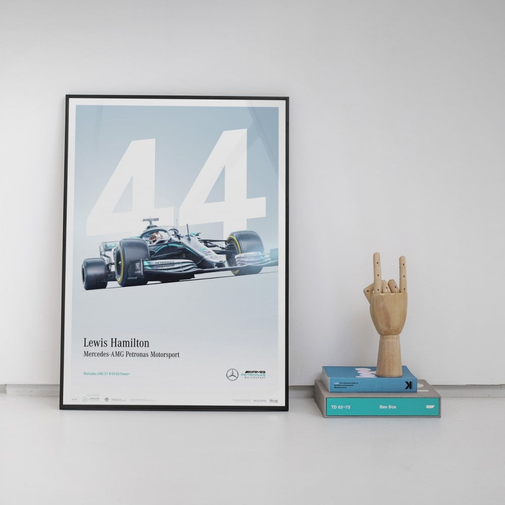 Automobilist Mercedes AMG F1 Lewis Hamilton #44 2019 Poster 50 x 70cm