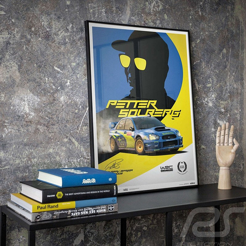 Automobilist Petter Solberg Subaru Impreza WRC Rally 2003 Poster 50 x 70cm