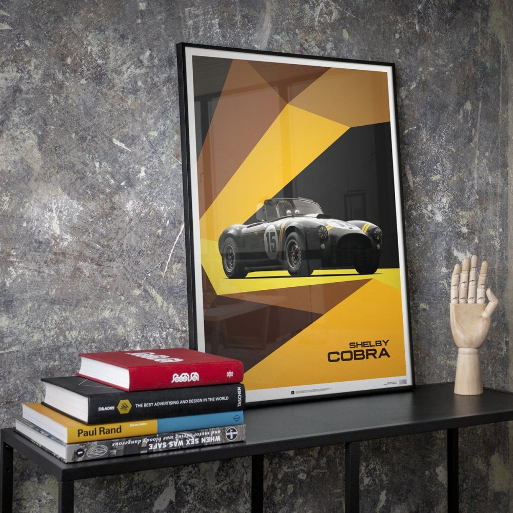 Automobilist Shelby Cobra Mark II #15 Racing Car Poster 50 x 70cm