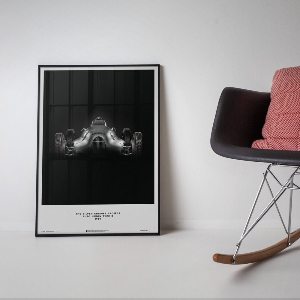 Automobilist Silver Arrows Auto Union Type D Poster 50 x 70cm