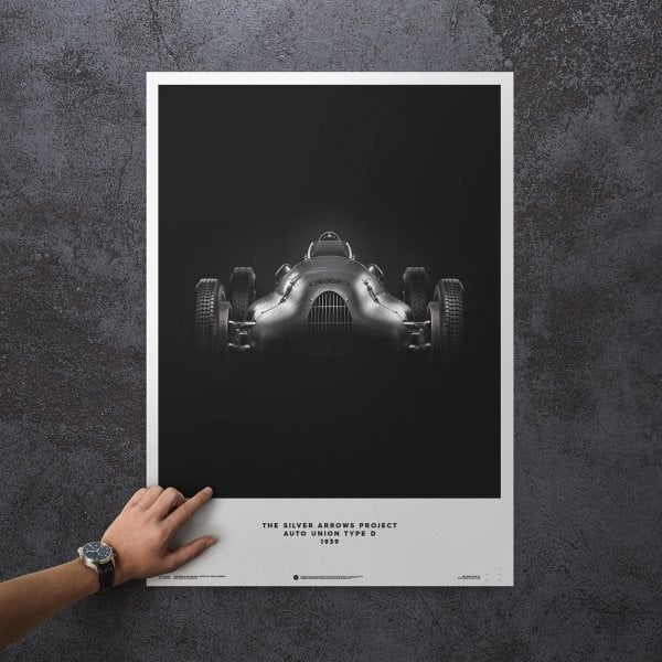 Automobilist Silver Arrows Auto Union Type D Poster 50 x 70cm