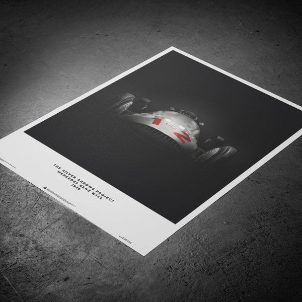 Automobilist Silver Arrows Mercedes-Benz W154 Poster 50 x 70cm