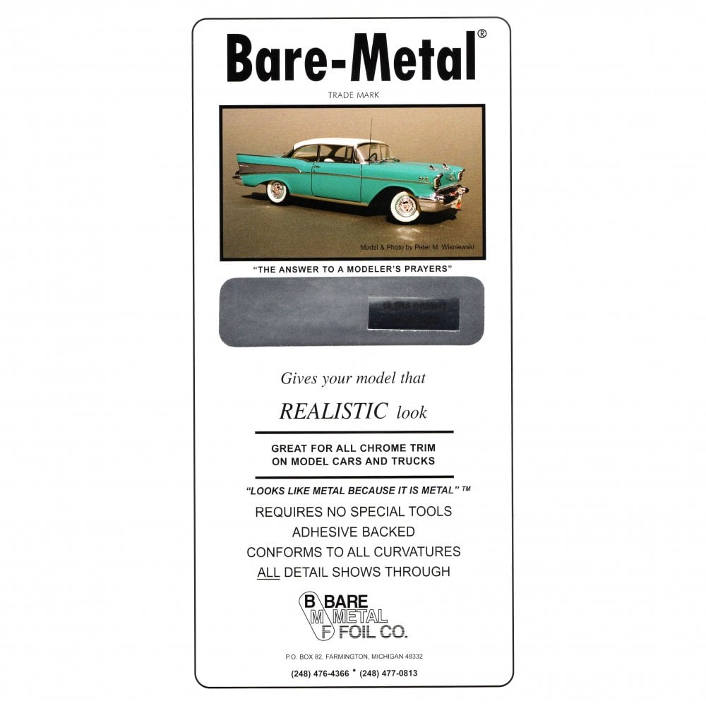 Bare Metal Foil Company Foil Sheet 11.75" x 6" ULTRA BRIGHT CHROME