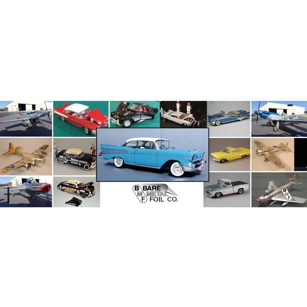 Bare Metal Foil Company Bare-Metal Foil Sheet 11.75" x 6" BLACK CHROME