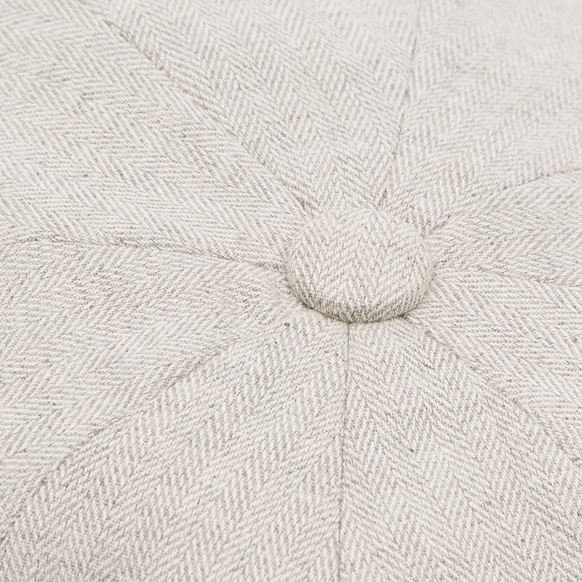 Christys' Hats Baker Boy Cap Linen GREY HERRINGBONE SMALL