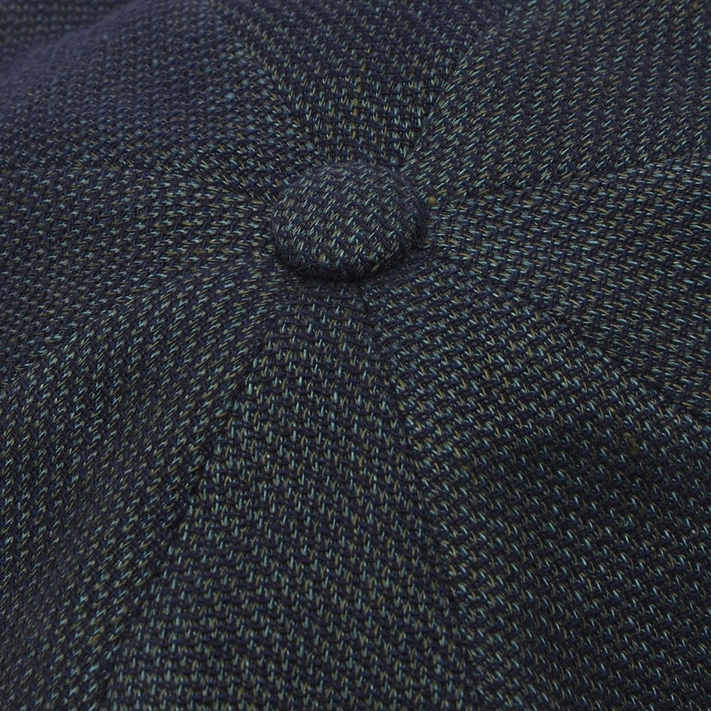 Christys' Hats Baker Boy Cap Linen MISAN DENIM MEDIUM