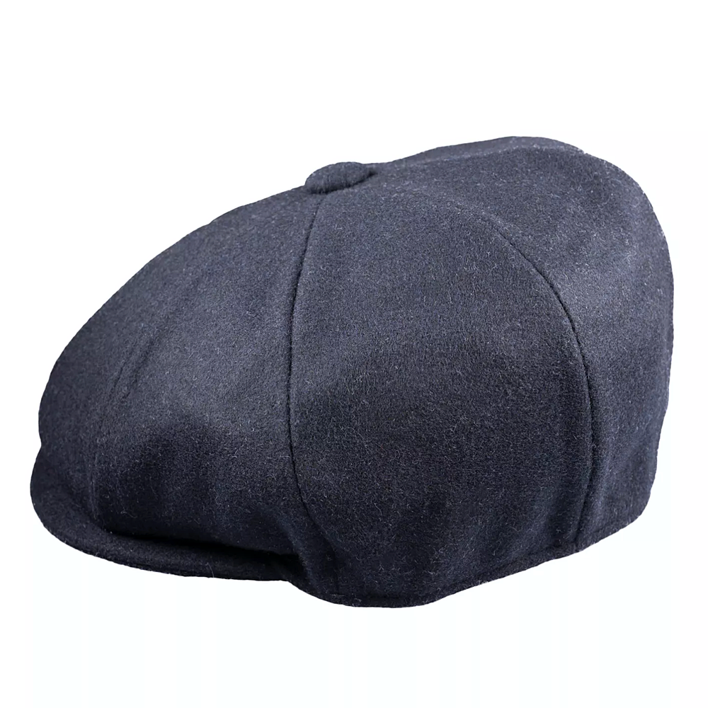 Christys' Hats Baker Boy Cap Melton Wool NAVY
