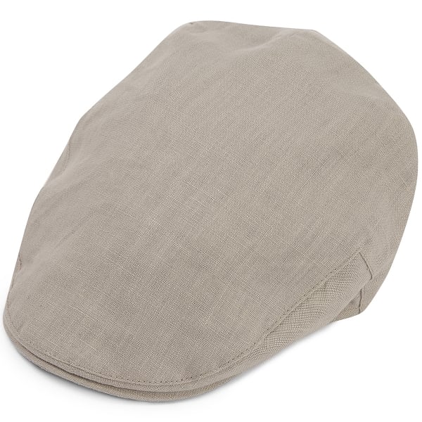 Christy's Hats Balmoral Flat Driver Cap Linen CLOUD GREY