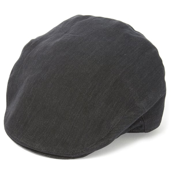 Christys' Hats Balmoral Flat Driver Cap Linen MISAN DENIM SMALL