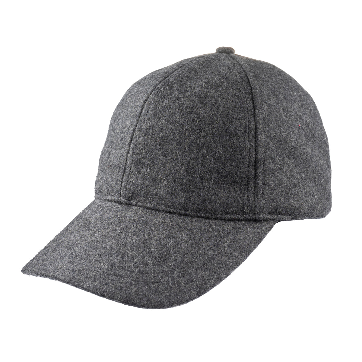 Christys' Hats Classic Baseball Cap Melton Wool CHARCOAL