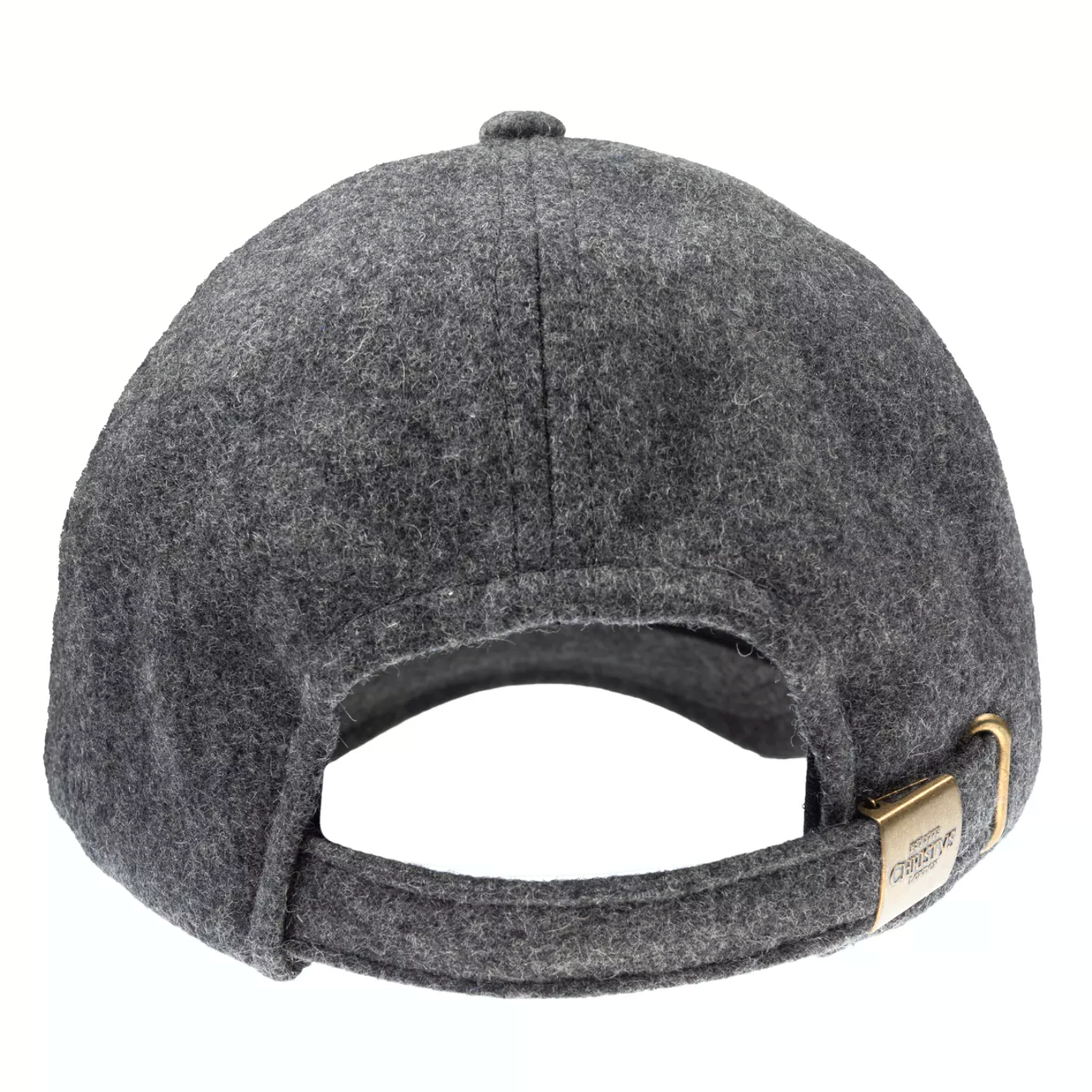 Christys' Hats Classic Baseball Cap Melton Wool CHARCOAL
