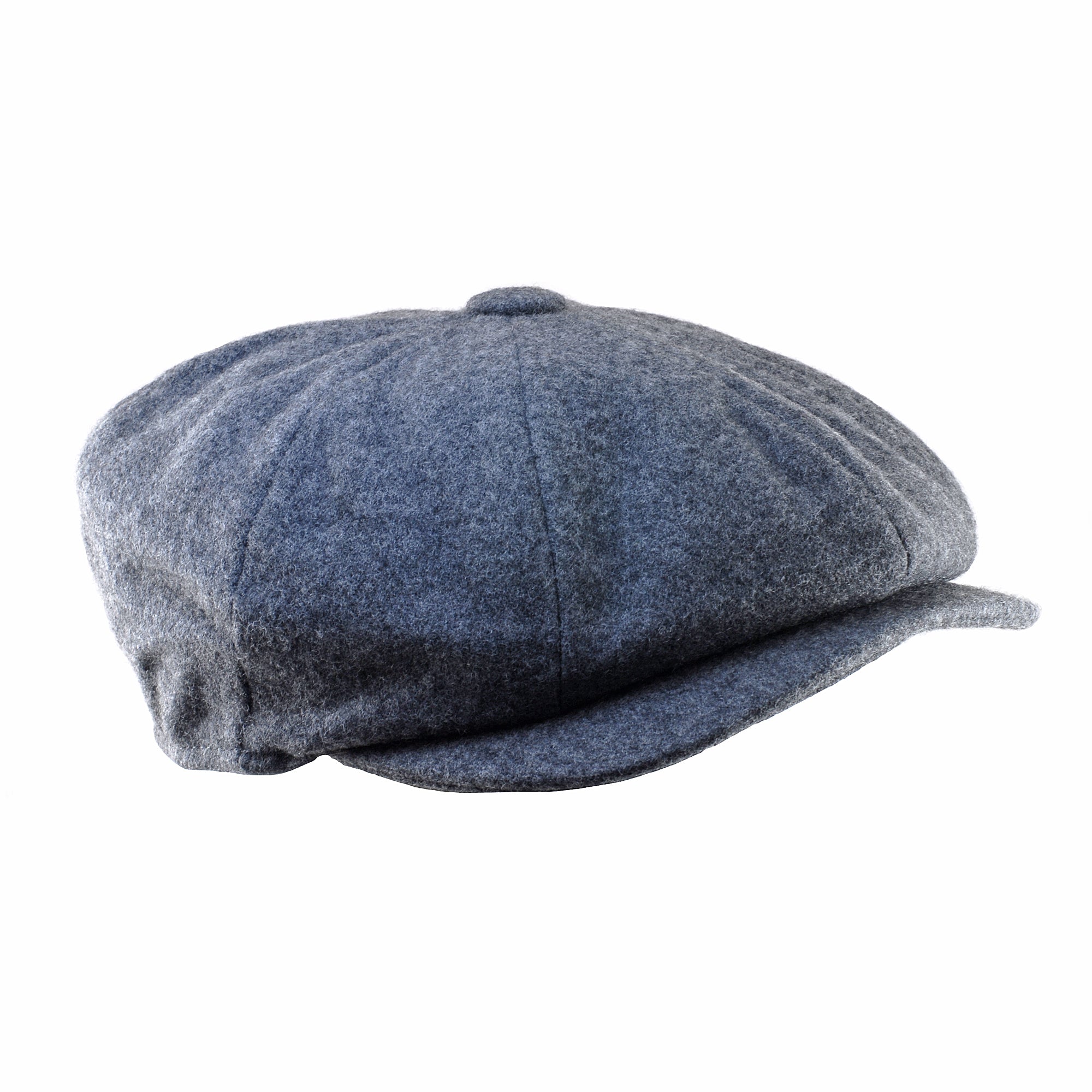 Christys' Hats Baker Boy Cap Melton Wool GREY SMALL