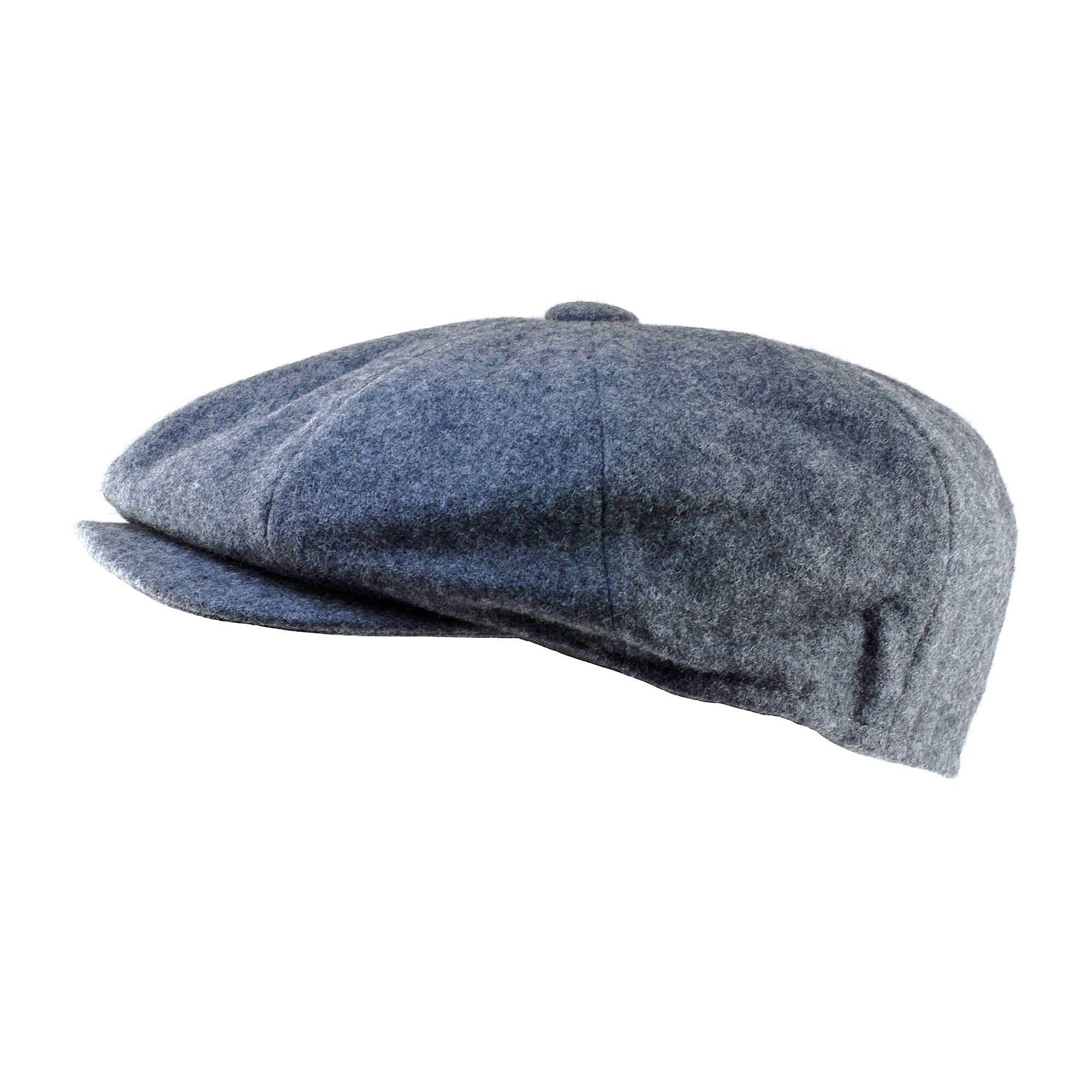 Christys' Hats Baker Boy Cap Melton Wool GREY SMALL