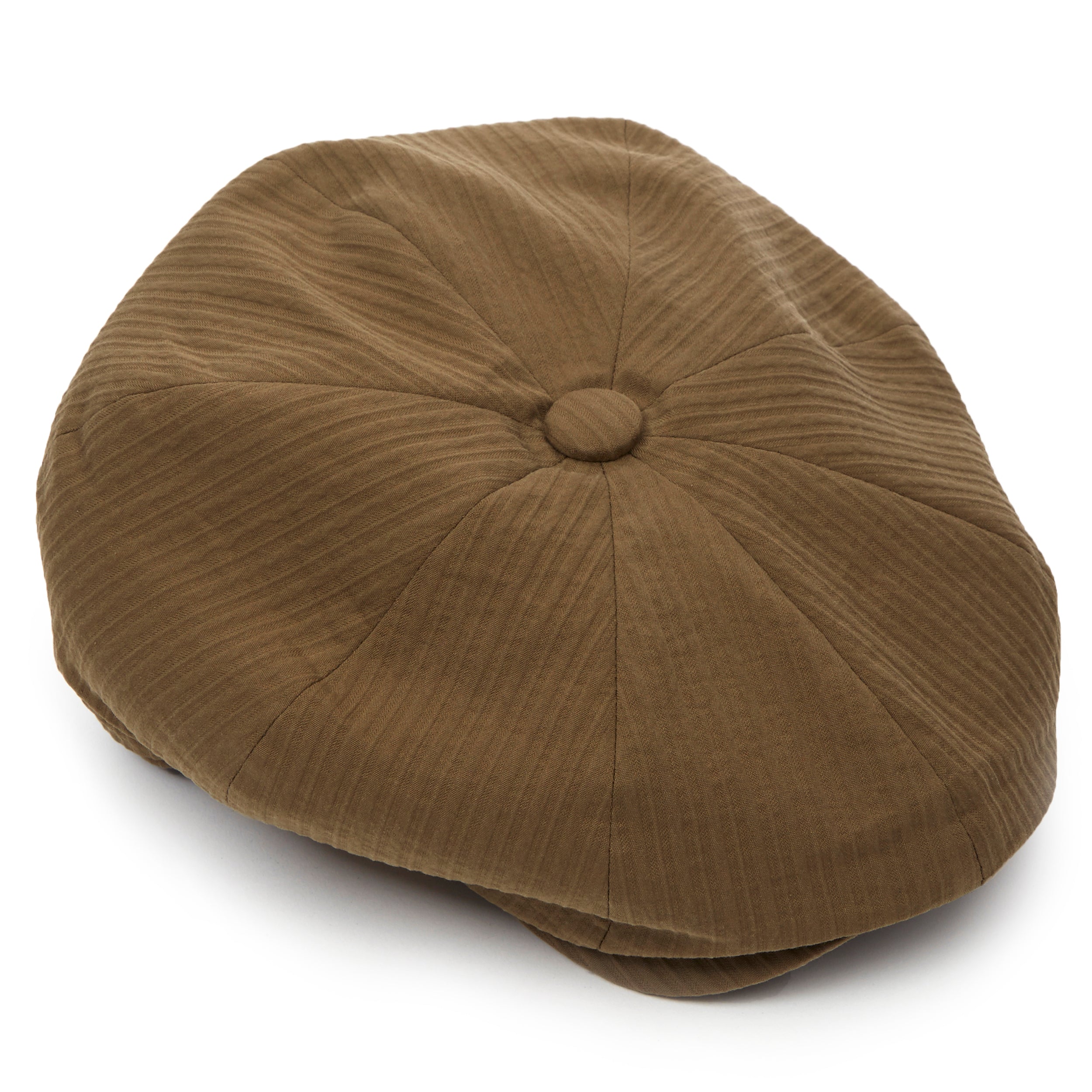Christys' Hats Baker Boy Cap Seersucker Cotton MISAN SAND SMALL
