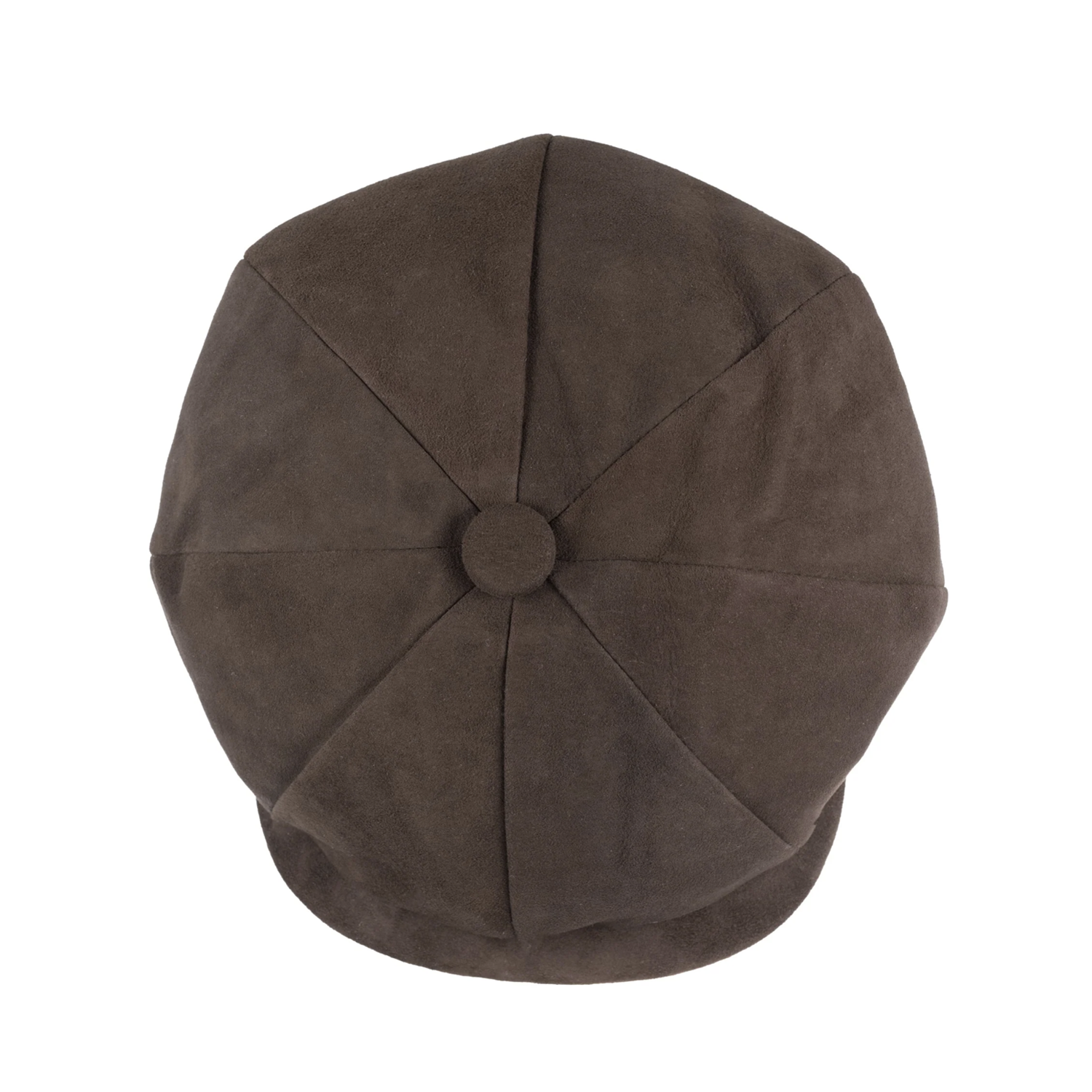 Christys' Hats Baker Boy Cap Soft Suede CHOCOLATE