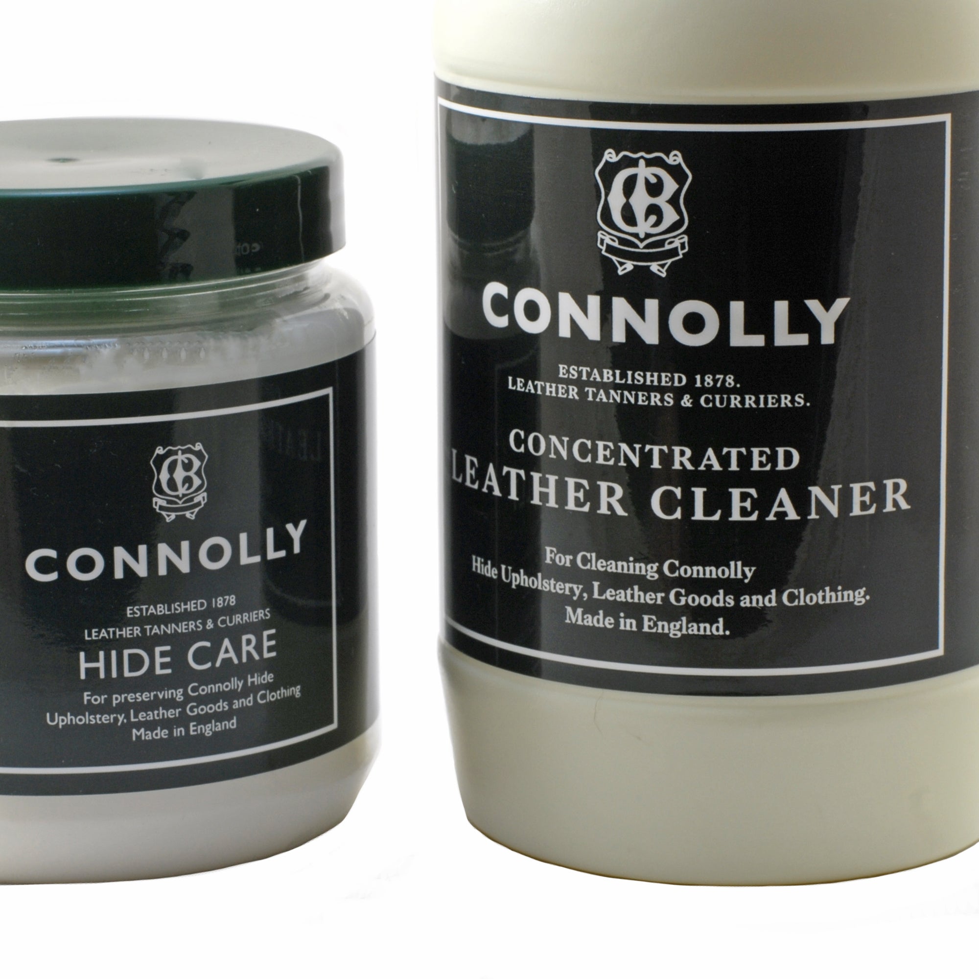 Connolly Leather Care Kit - Hide Care Cream & Leather Cleaner