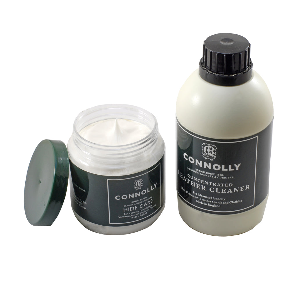 Connolly Leather Care Kit - Hide Care Cream & Leather Cleaner