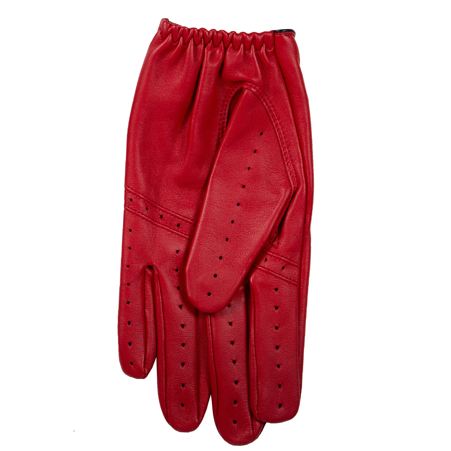 Dents Delta Men's Classic Leather Driving Gloves BERRY/BLACK