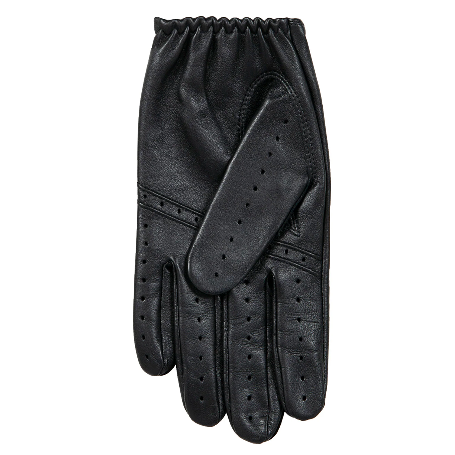 Dents Delta Men's Classic Leather Driving Gloves BLACK