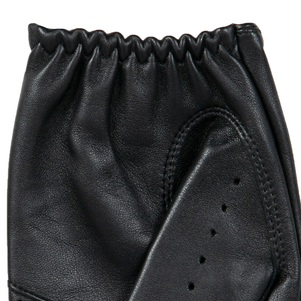 Dents Delta Men's Classic Leather Driving Gloves BLACK