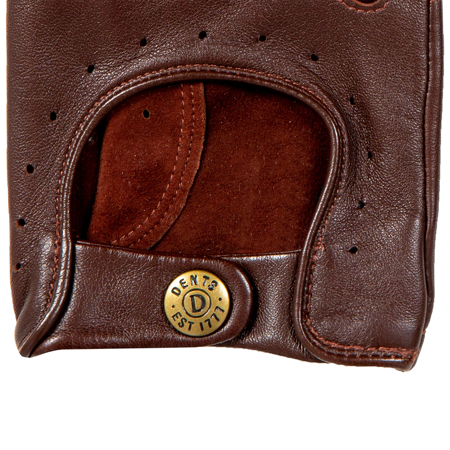 Dents Delta Men's Classic Leather Driving Gloves ENGLISH TAN