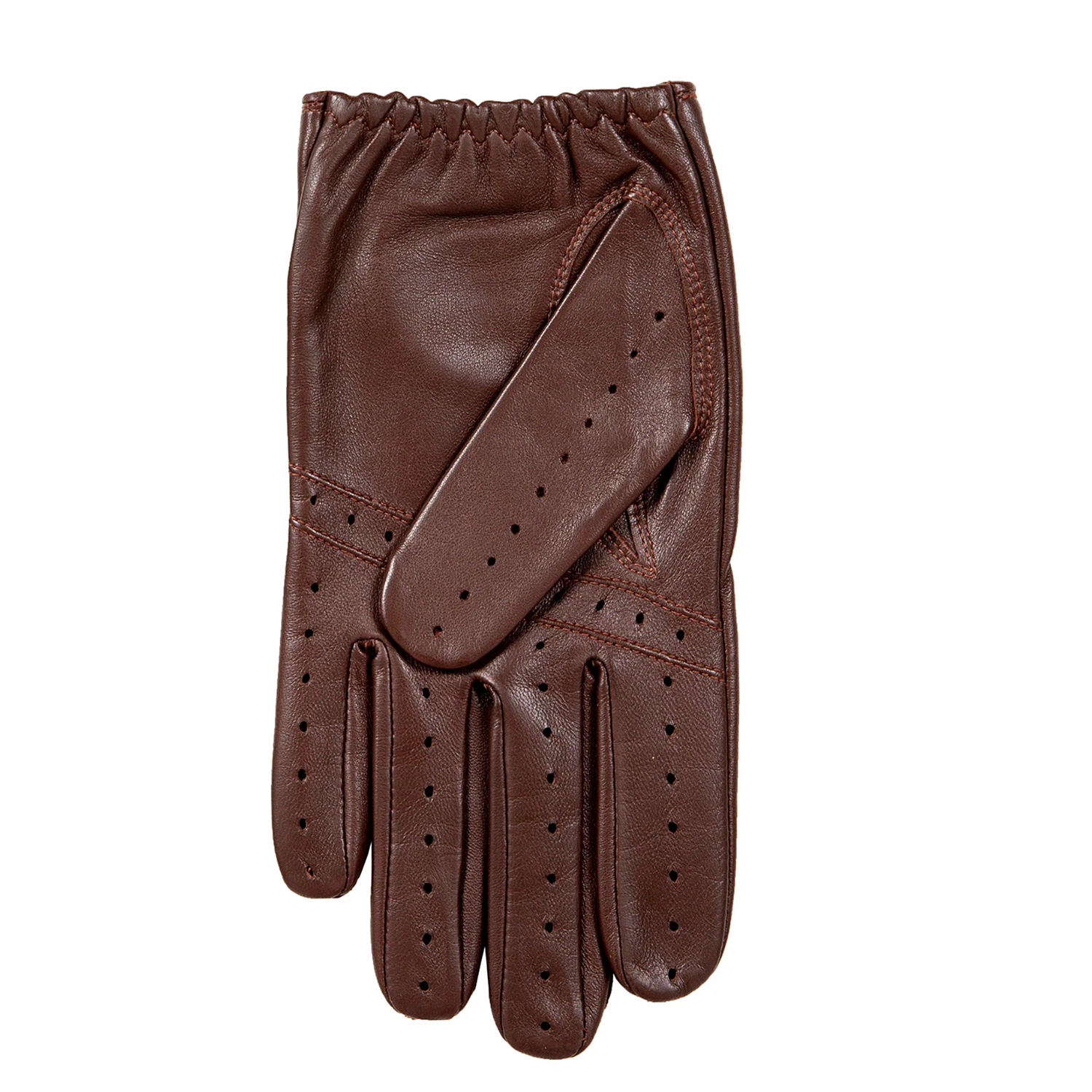 Dents Delta Men's Classic Leather Driving Gloves ENGLISH TAN