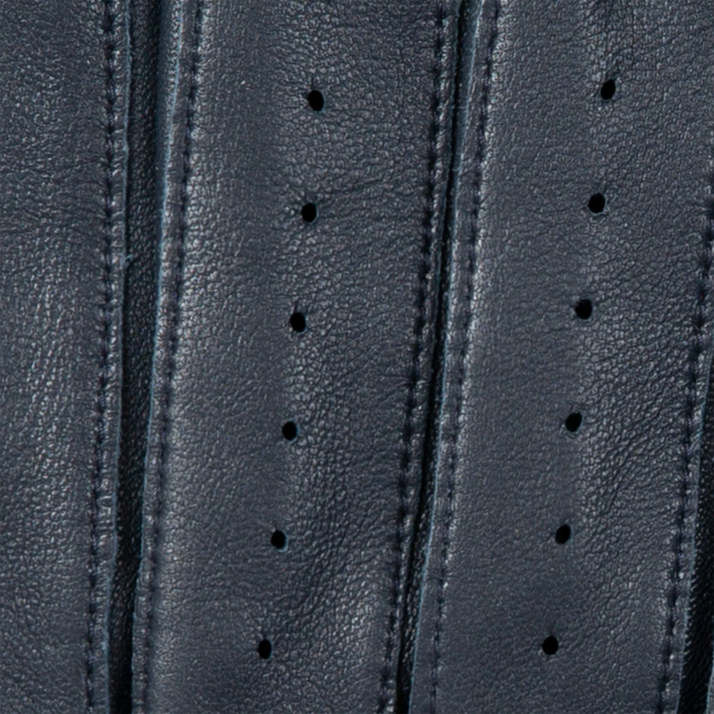 Dents Delta Men's Classic Leather Driving Gloves NAVY/TAN