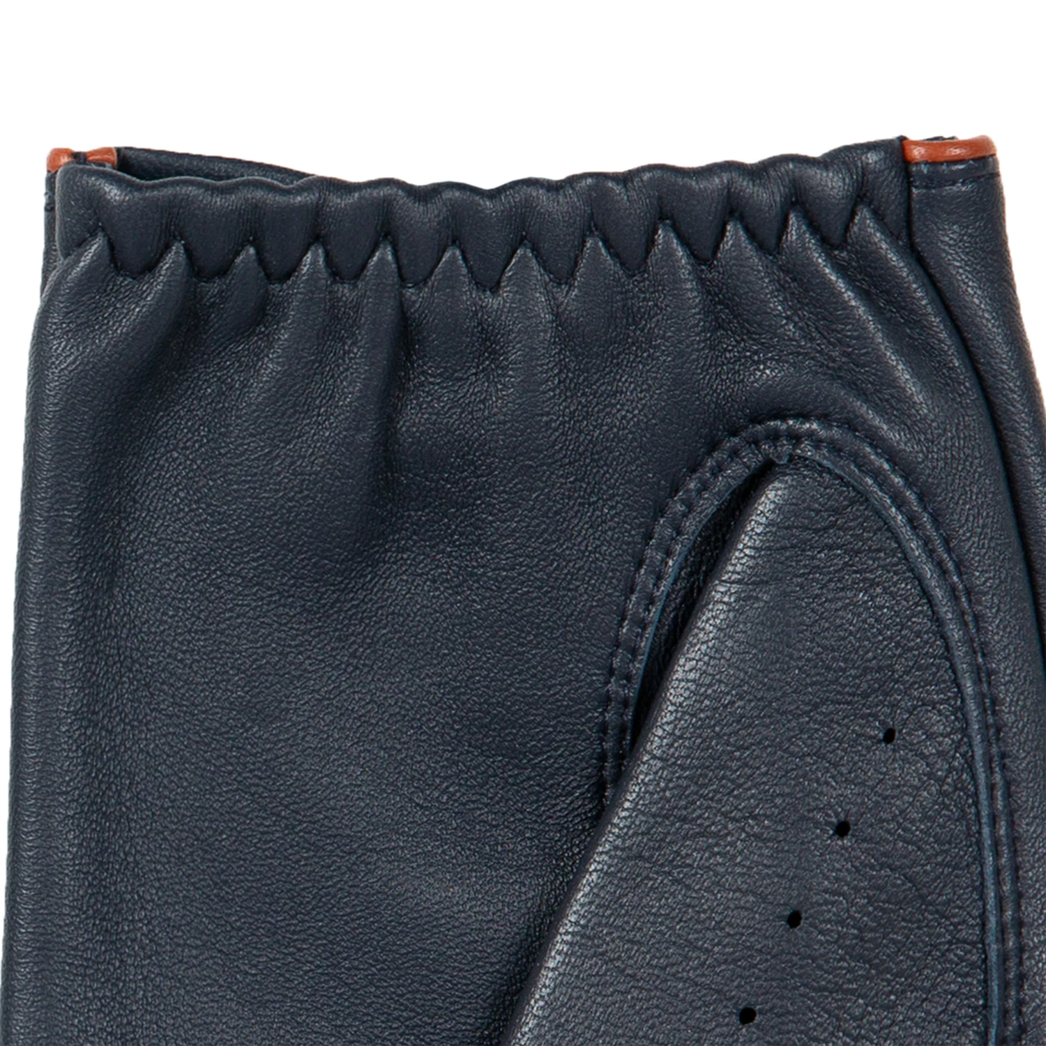 Dents Delta Men's Classic Leather Driving Gloves NAVY/TAN