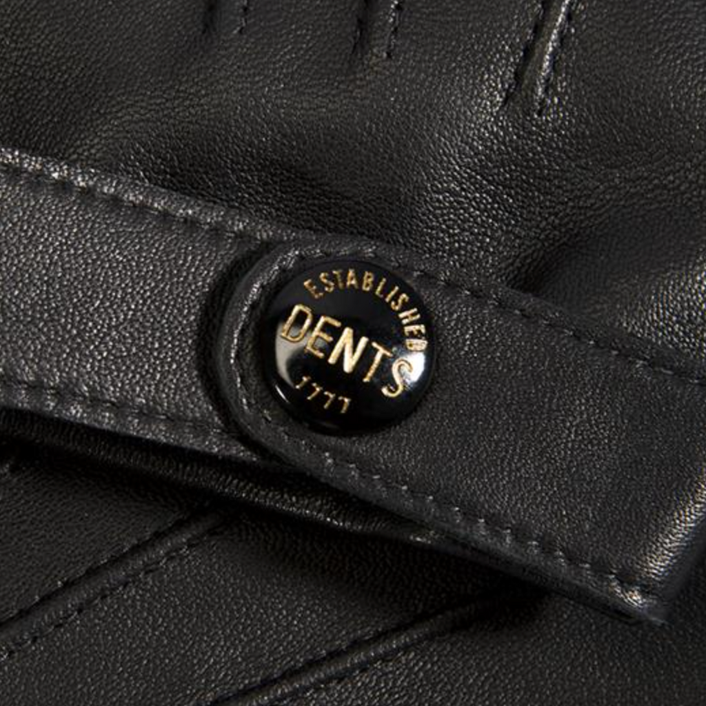 Dents Fleming Heritage Men's Leather Driving Gloves BLACK