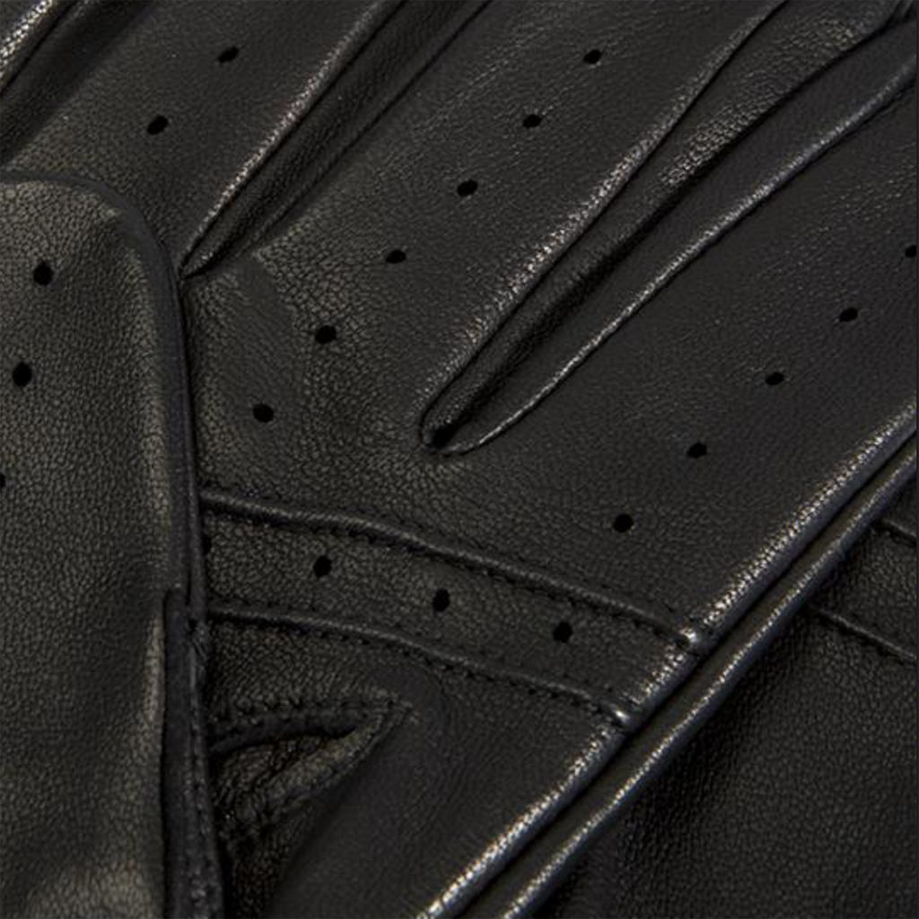 Dents Fleming Heritage Men's Leather Driving Gloves BLACK